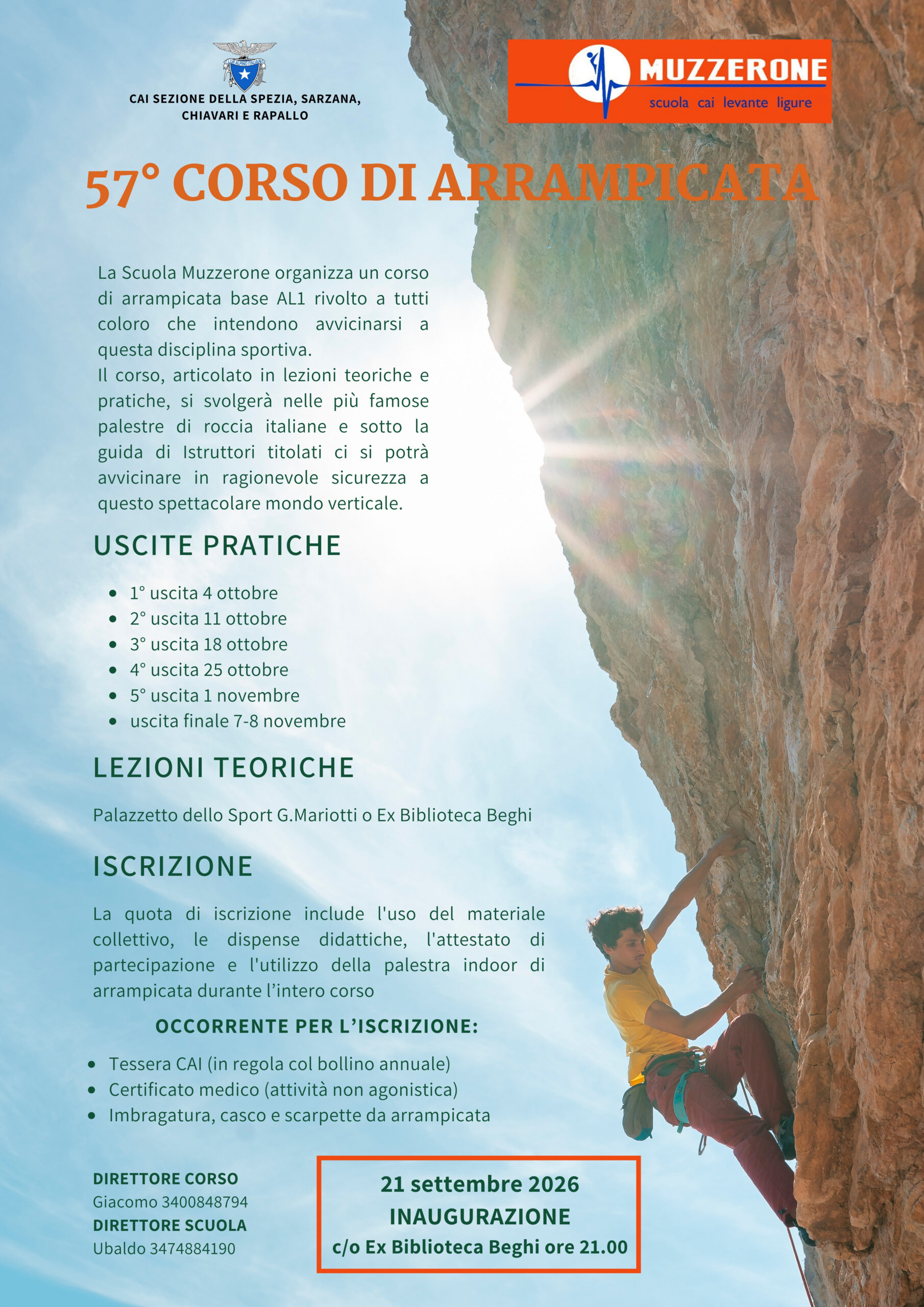 Corso di Arrampicata Libera 2026
